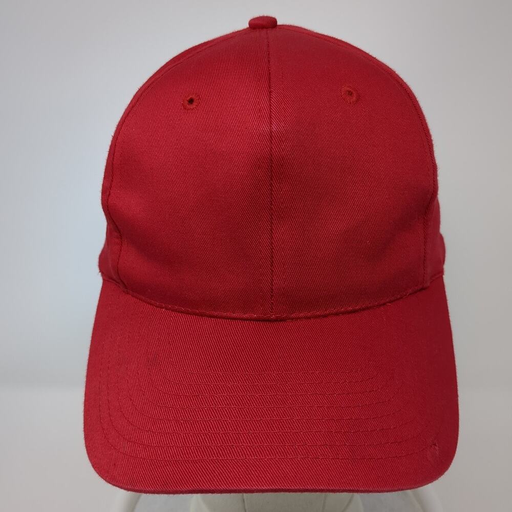 Basic Hat Snapback Hat Red One Size Solid Blank A… - image 2
